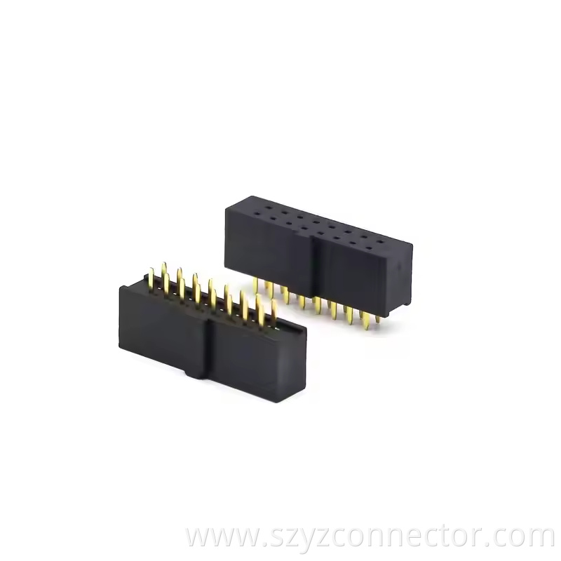 2.54mm Pitch Female Header Dual Row H8.5 22P-240P (3)